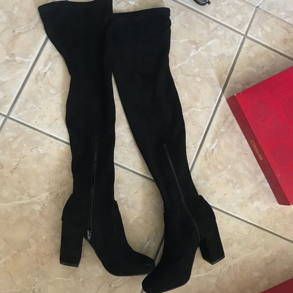 carlos santana thigh high boots